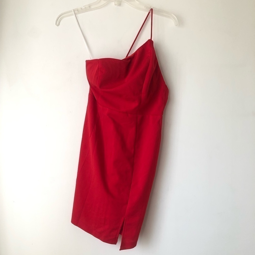 Princess Polly Priya Red One Shoulder Mini Dress 4